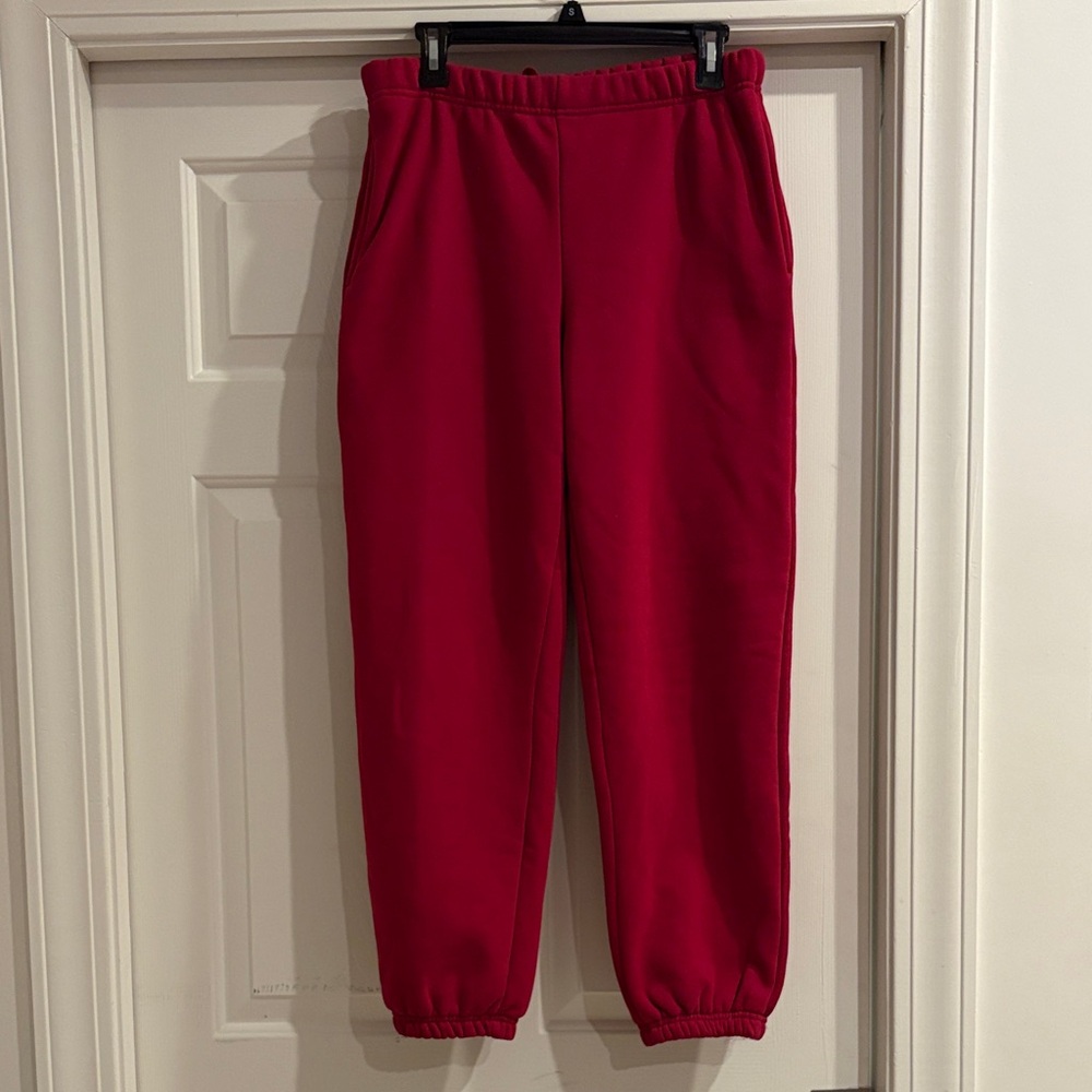 PARKE Women's Classic Red Joggers